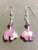 Amethyst and Sterling Silver Bear Earrings